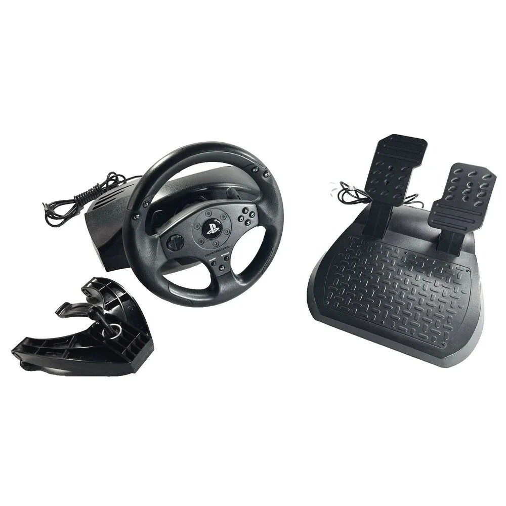 T-80 Thrustmaster Racing Wheel with Pedals PlayStation 3 and 4 Tested